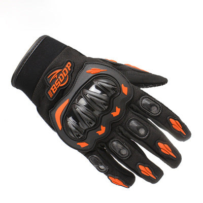 Guantes de moto naranjas para patinete eléctrico