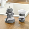 Cepillo de cocina con dispensador de jabon y soporte