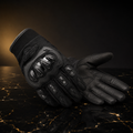 Guantes de moto con protección de nudillos — foto premium