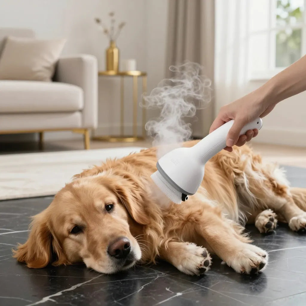 Cepillo de Vapor para Mascotas 3 en 1
