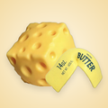 Pack squishy queso gigante y barra de mantequilla gigante